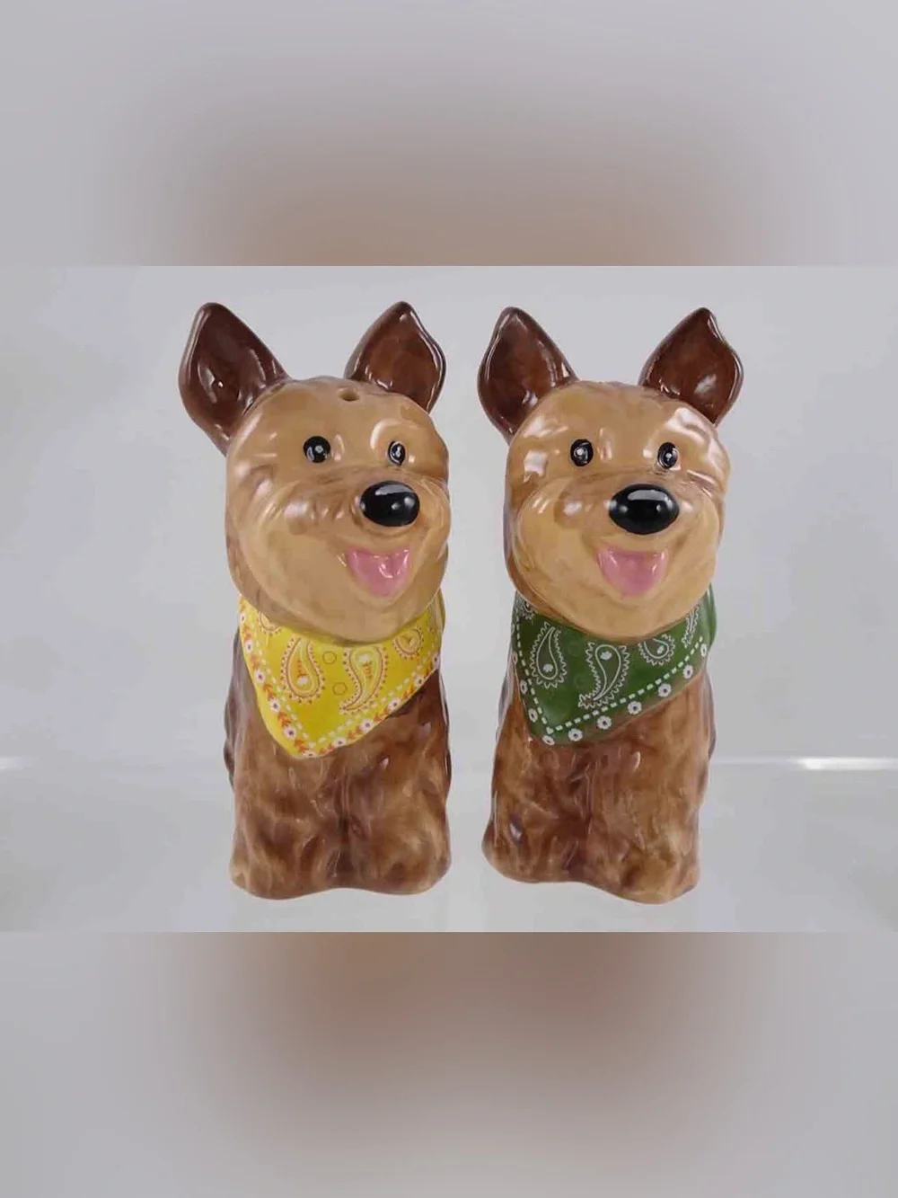 Kennel Collection Bow Wow Yorkshire & Terrier Salt & Pepper Shakers New
